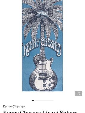 Kenny Chesney Sphere 2026 Beach Towel